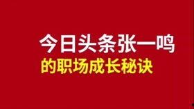 今日头条职场老师,头条老师教你轻松应对职场挑战
